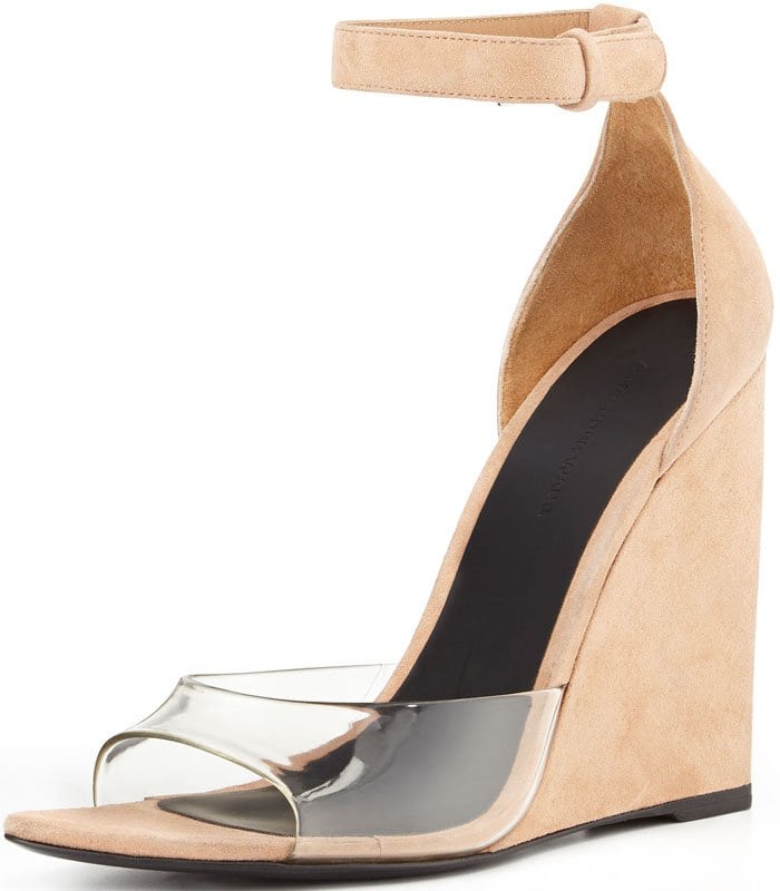 Alexander Wang "Erika" Naked Wedge Sandal in Sandstorm