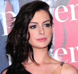 Anne Hathaway's Nipple Strap Dress & Hot Feet at The Intern Premiere