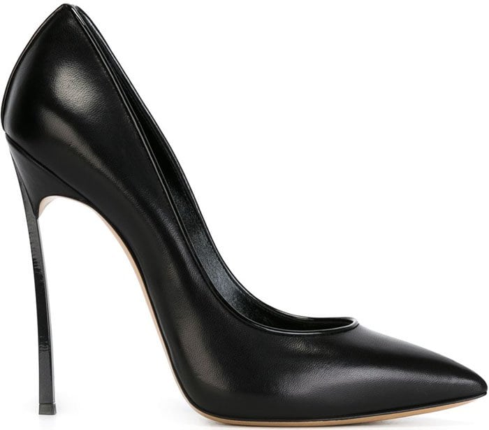 Black Casadei "Blade" Stiletto Pumps