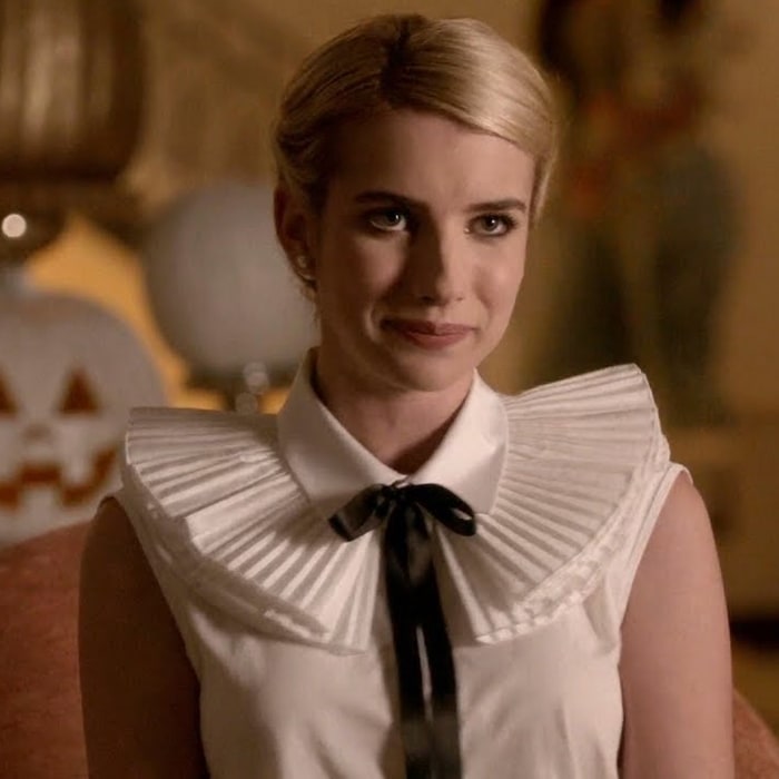 Emma Roberts as Chanel Oberlin, a fictional character from the Fox comedy horror series Scream Queens