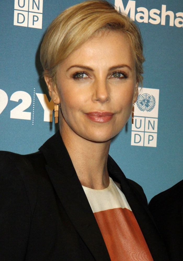 Charlize Theron attends the Mashable 2015 Social Good Summit