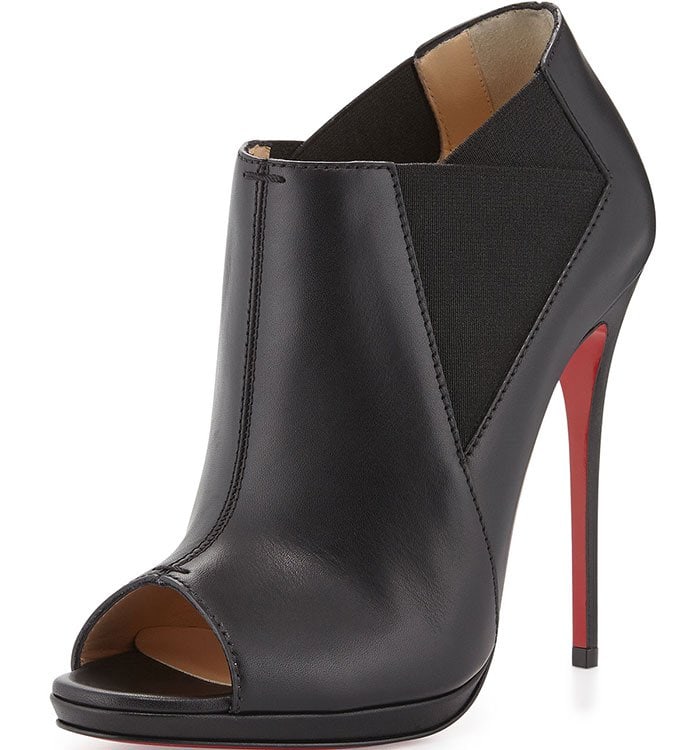 Christian Louboutin Bootstagram Peep-Toe Booties