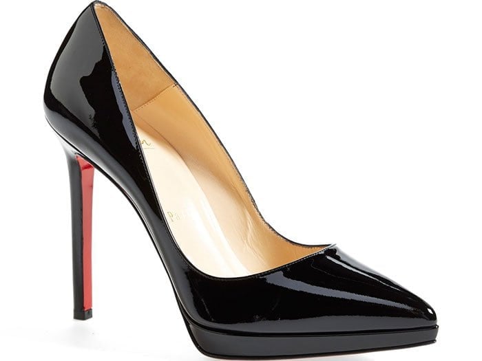 Christian Louboutin "Pigalle Plato" Pointy-Toe Pumps Black