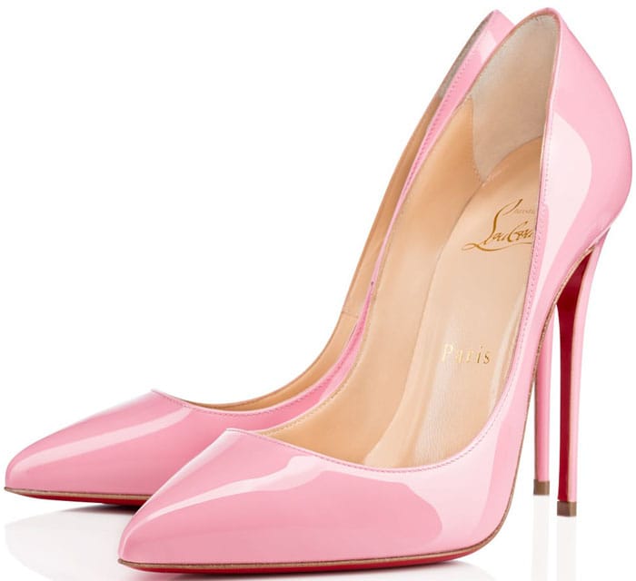 Christian Louboutin "So Kate" 120 mm Patent Leather in Baby Pink