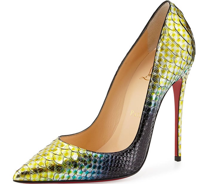 Christian Louboutin So Kate Pumps Python Mermaid