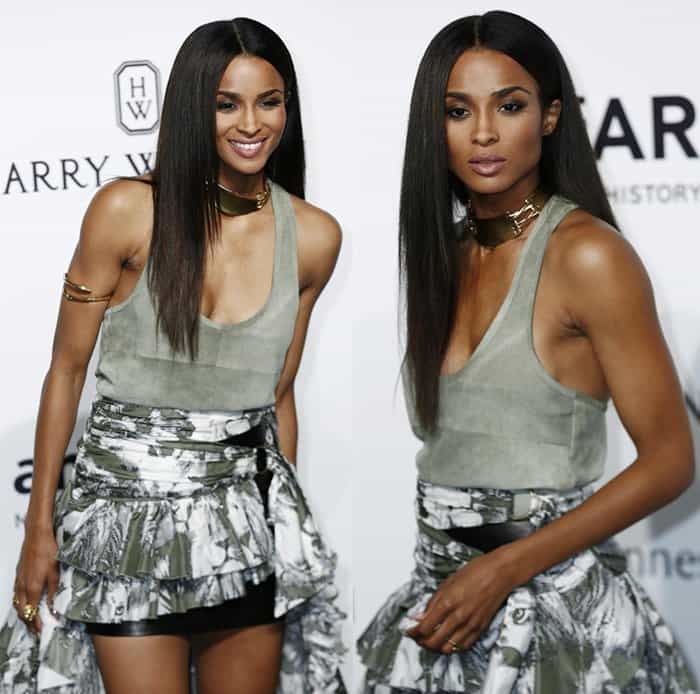 Ciara's striking ensemble received a lot of praise as it was definitely showstopping