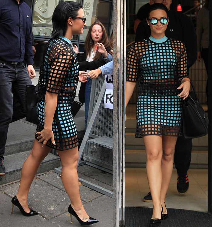 Demi Lovato smiles as she struts through Paris with all the self-confidence in the world