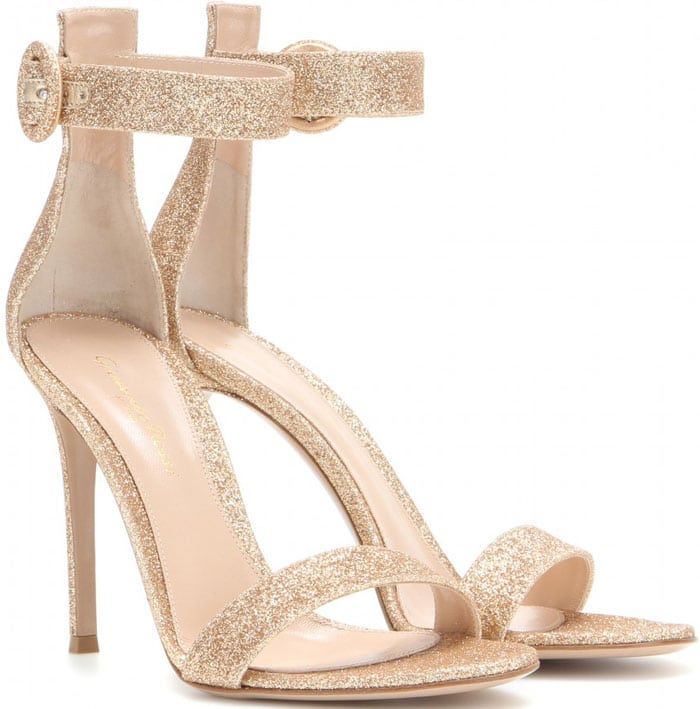 Gianvito Rossi Portofino Glitter Sandals