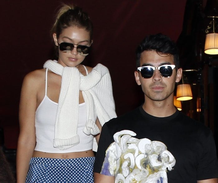 Gigi Hadid and boyfriend Joe Jonas step out together in Paris