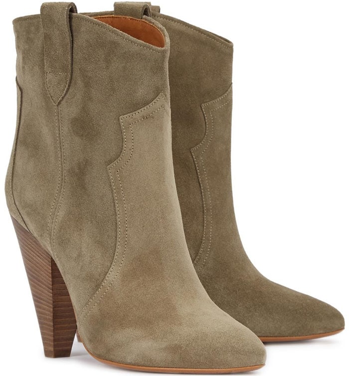 Isabel Marant Étoile Roxann Sand Suede Ankle Boots