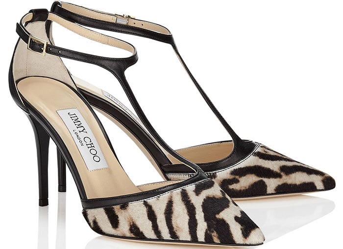 Jimmy Choo "Hitzy 85" Pumps Snow Leopard