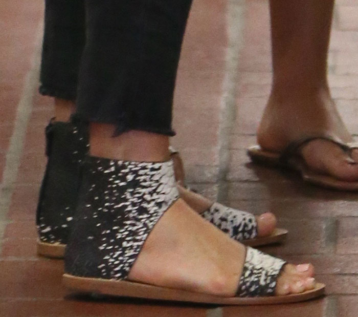 Julianne Hough shows off her feet in Loeffler Randall sandals