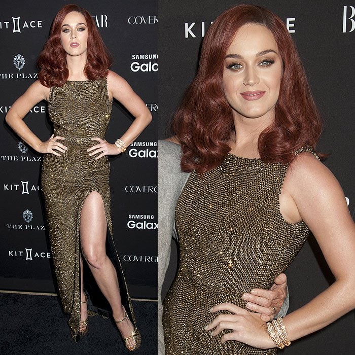 Katy Perry attends the 2015 Harper’s Bazaar Icons event held at The Plaza Hotel