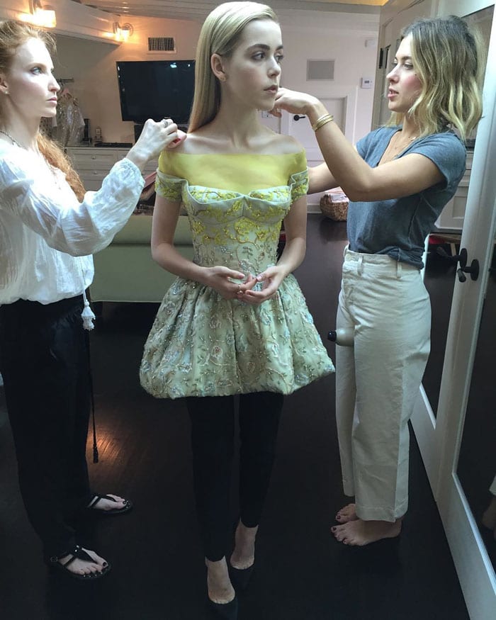 Kiernan Shipka takes over Teen Vogue's Instagram and shares behind-the-scenes photos of her Emmy preparations