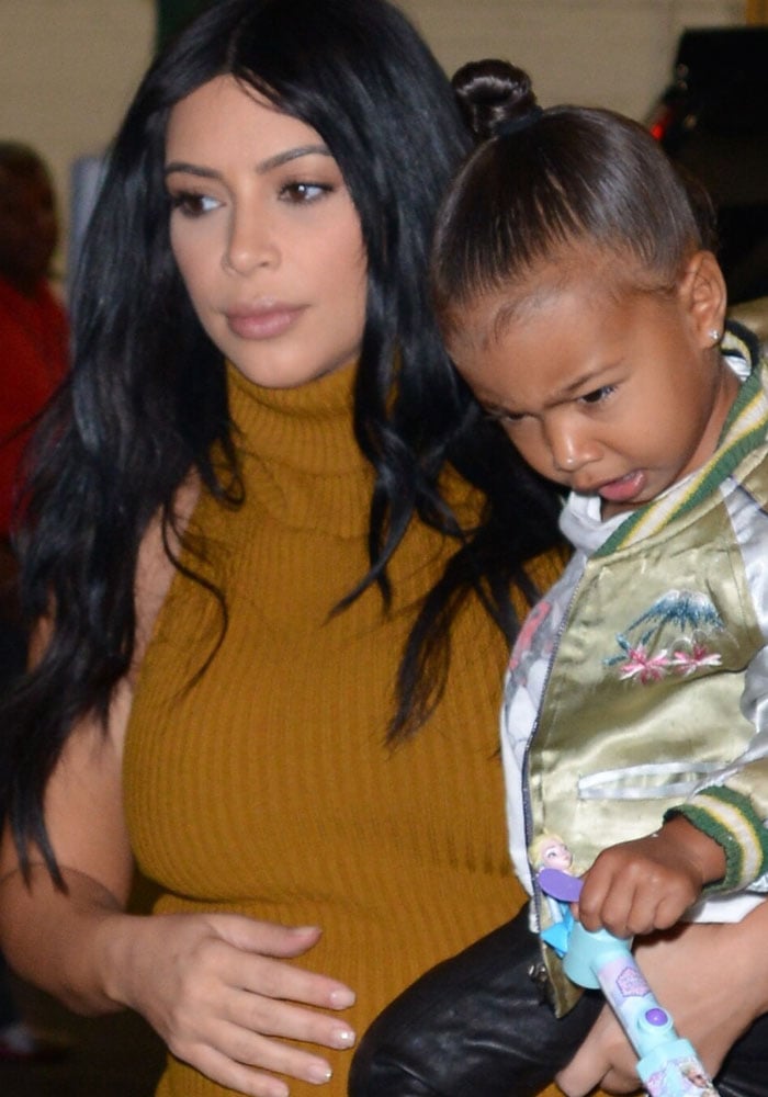 Kim Kardashian and daughter North West run errands in New York City