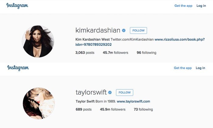 Taylor Swift's Instagram followers surpass Kim Kardashian's Instagram followers
