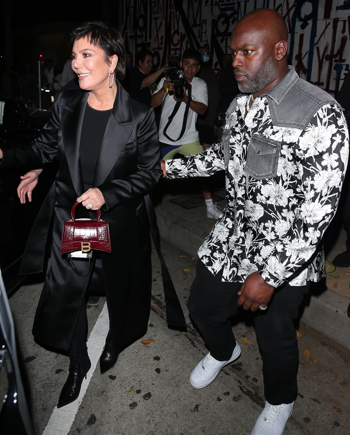 Photographed leaving dinner at Craigs Restaurant in West Hollywood on September 14, 2021, Kris Jenner has dated her 25 years younger boyfriend Corey Gamble since 2014