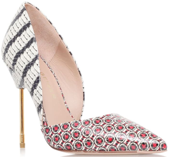 Kurt Geiger London Bond Snake Print Court