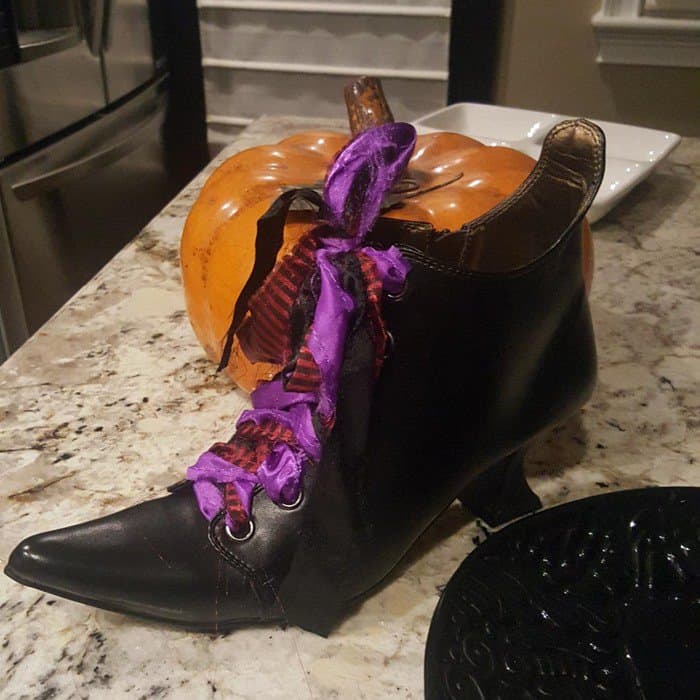 Lace Up Witch Shoes