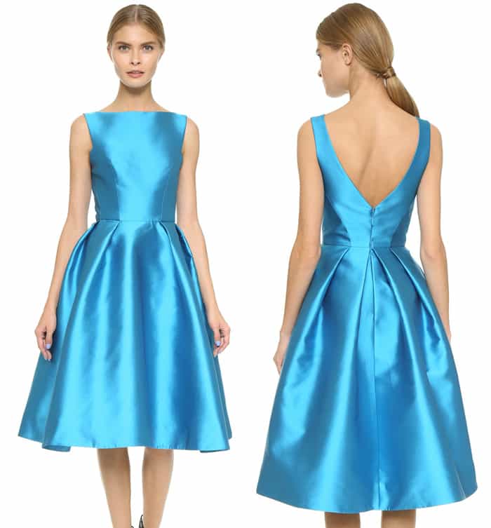 Monique Lhuillier Structured Sleeveless Dress