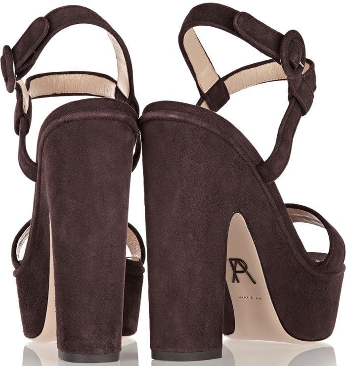 Paul Andrew Stanton Suede Platform Sandals