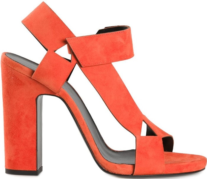 Pierre Hardy "Ultimate" Leather Sandal in Orange