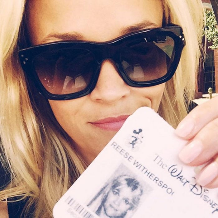 Reese Witherspoon teasing a secret Disney project