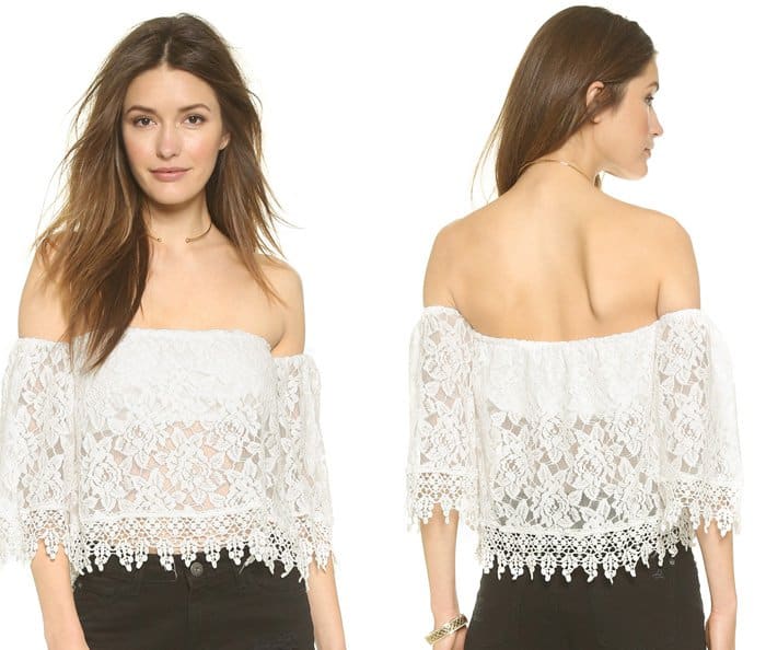 Reverse Off Shoulder Blouse