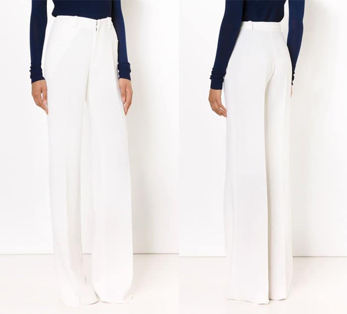 Roland Mouret High Waisted Wide Leg Trousers