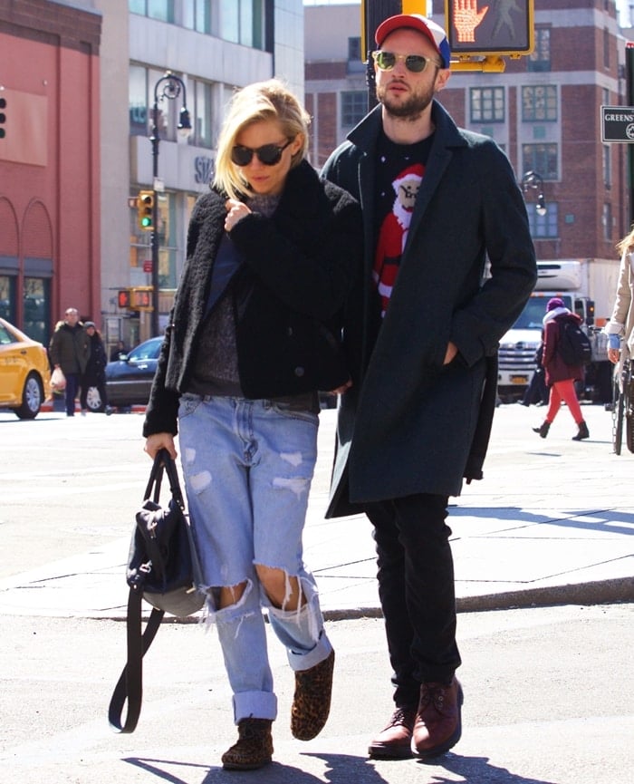 Sienna Miller and her boyfriend Tom Sturridge on a date in New York City
