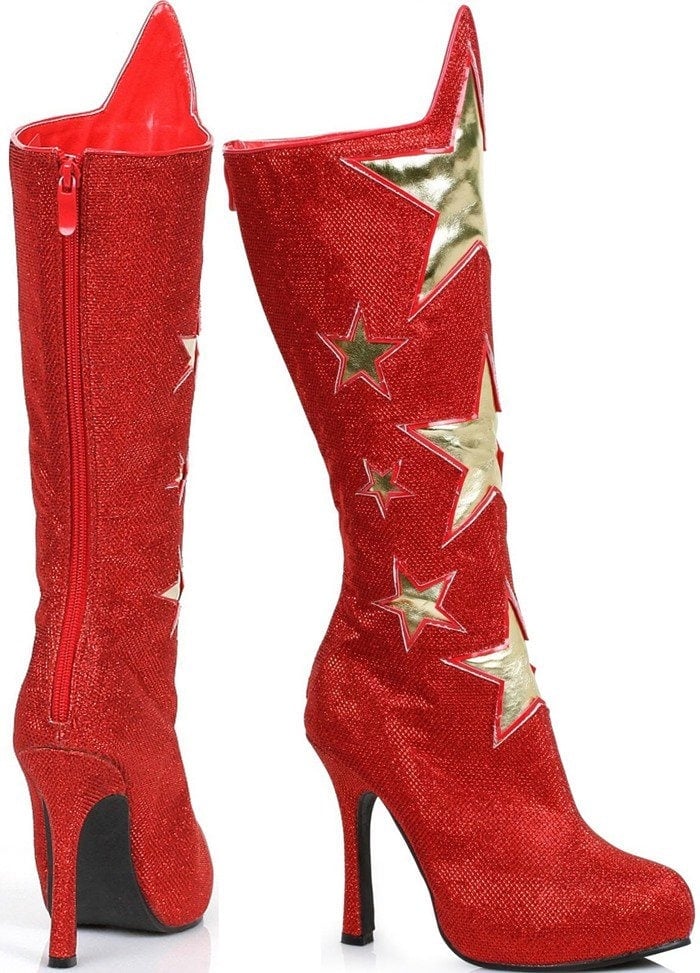 Red Superhero Star Boots