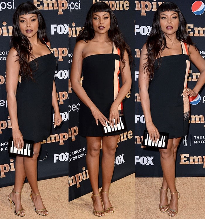 Taraji P. Henson flaunts her sexy legs at the New York premiere of "Empire" Season 2