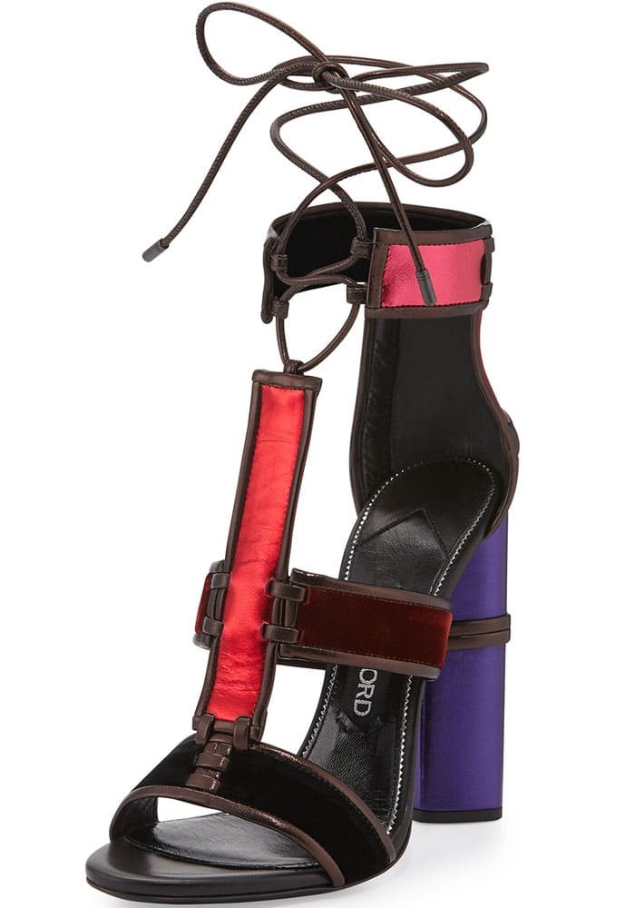 Tom Ford Multicolored Patchwork Sandals