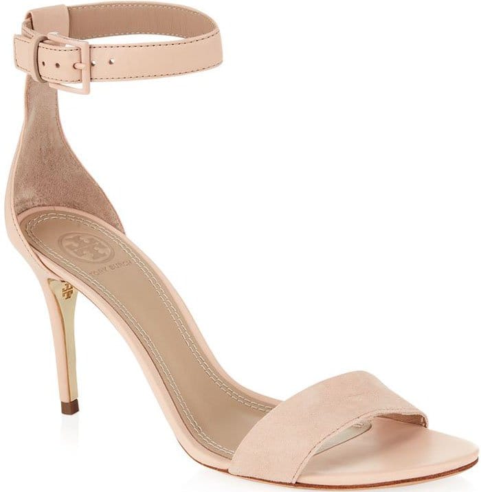 Tory Burch Classic Ankle Strap Leather Sandal