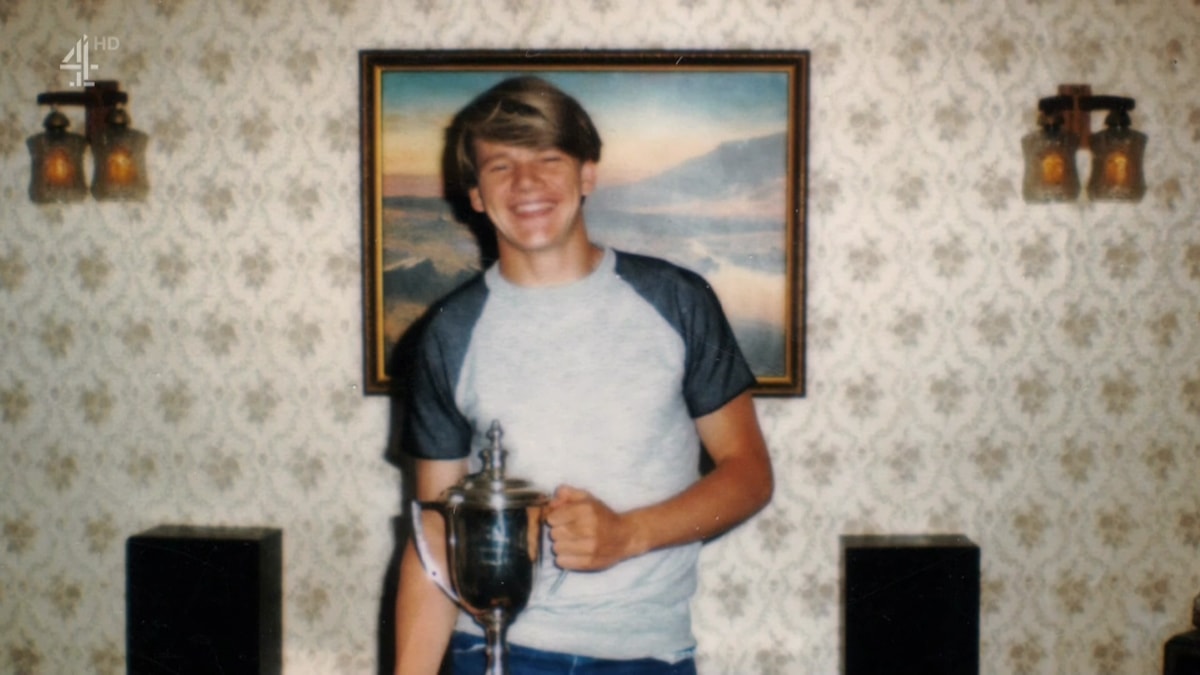 Pictured as a teenager holding an engraved trophy, Gordon Ramsay grew up in an abusive household with an abusive father who struggled with alcoholism