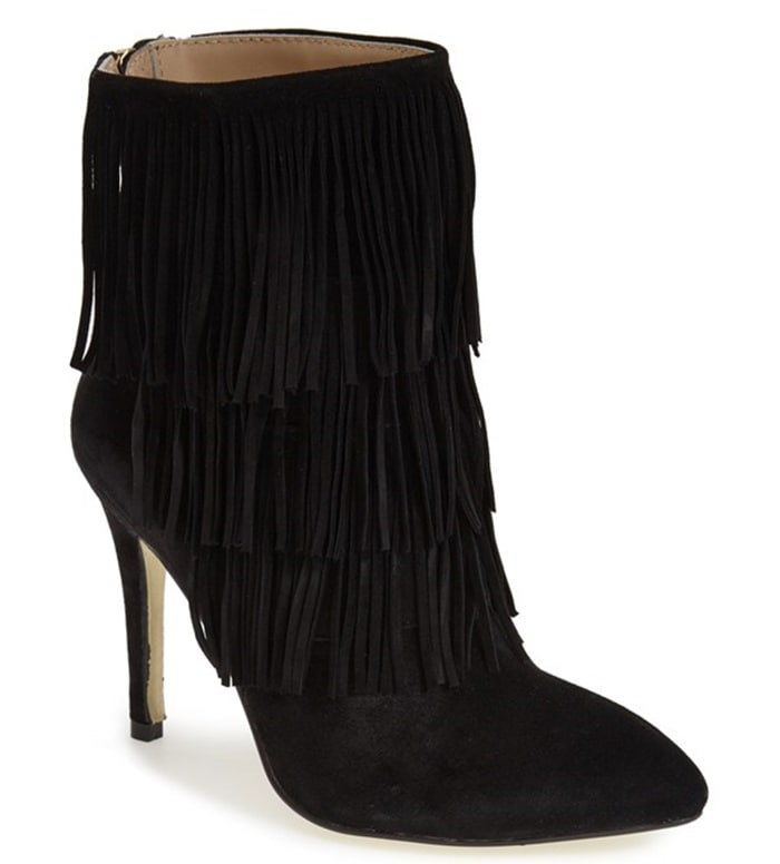 Kristin Cavallari Charm Fringe Booties