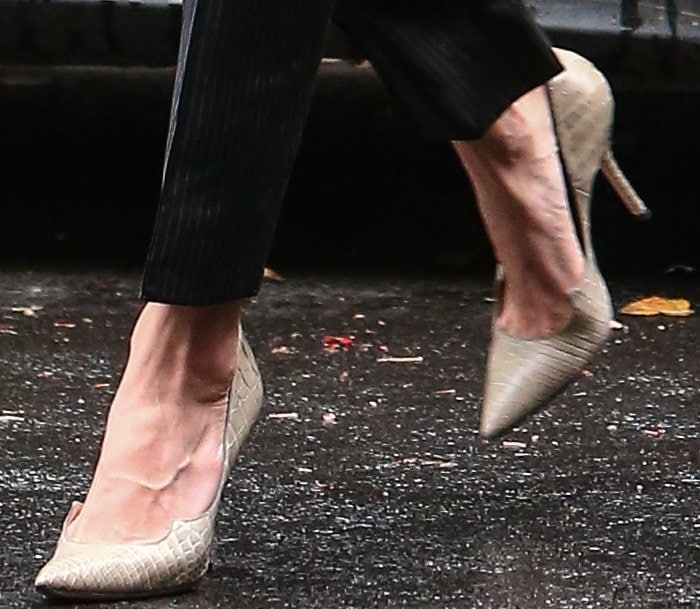 Amal Clooney's feet in Paul Andrew pumps