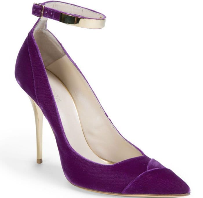 Balmain Lilea Velvet Point Toe Pumps