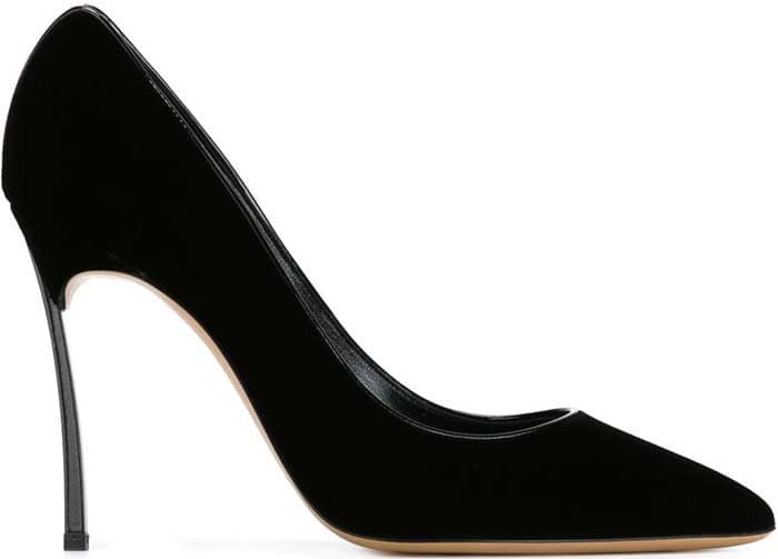 Casadei Black Blade Pointed Toe Pumps