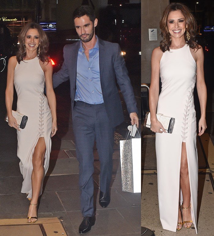 Cheryl Fernandez-Versini and Jean-Bernard Fernandez-Versini arrive at a London event together