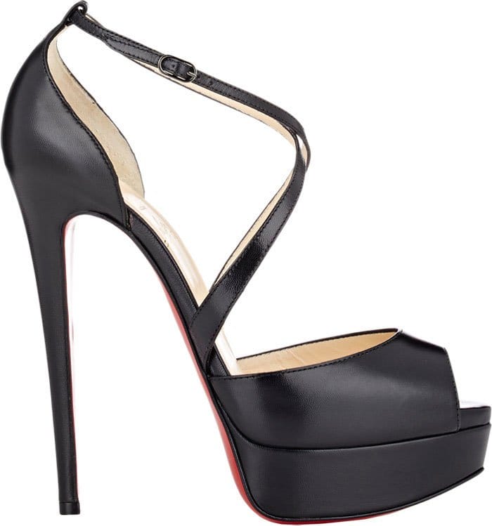 Christian Louboutin Cross Me Platform Sandals