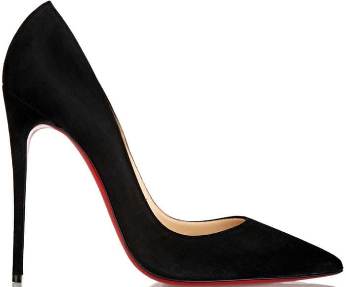 Black Suede Christian Louboutin So Kate Pumps