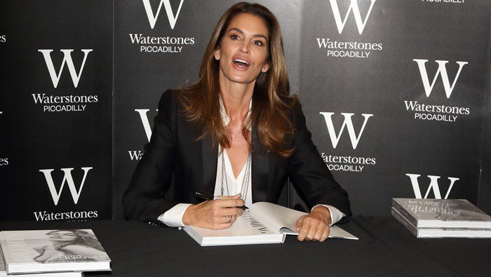 Cindy Crawford signs copies of her new book 'Becoming' at Waterstones Piccadilly in London
