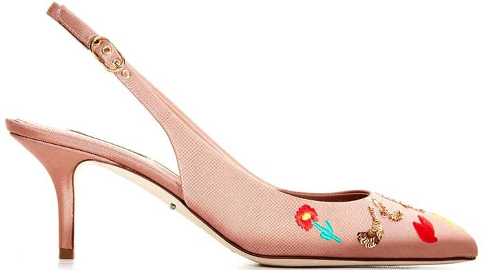 Dolce & Gabbana "Je T'aime Maman" Sequin-Embellished Pumps