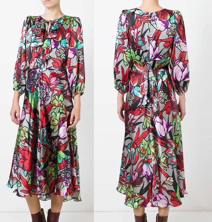 Duro Olowu Floral Print Flared Dress