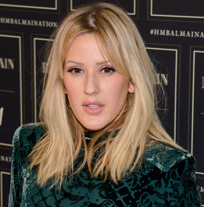 Ellie Goulding wears head-to-toe Balmain x H&M for the new collection's launch