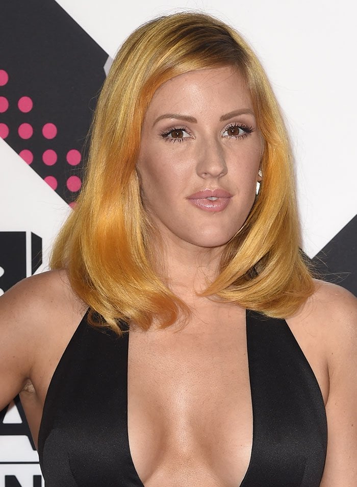 Ellie Goulding's new yellow-orange hair color