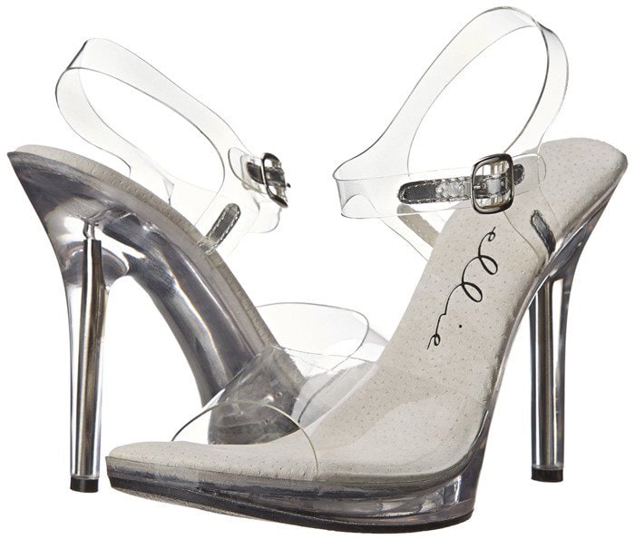 Ellie Shoes 502 Brook Clear Dress Sandal