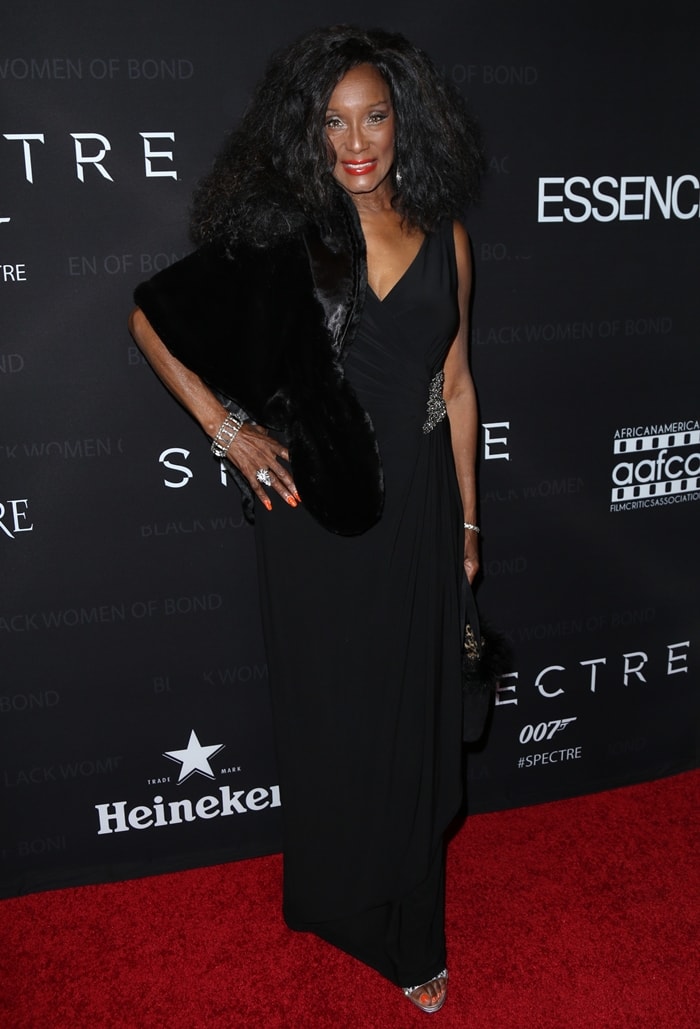 Actress Trina Parks attends "Spectre"-The Black Women of Bond tribute