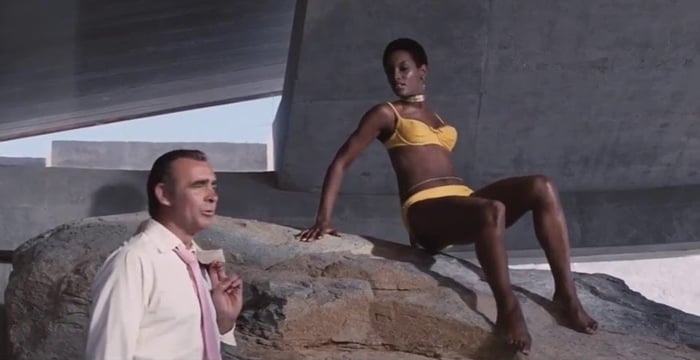 Trina Parks became the first black Bond girl when starring with Sean Connery as assassin Thumper in 1971’s Diamonds Are Forever